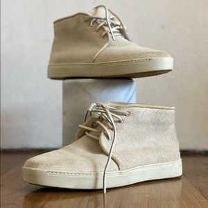 Suede and Leather Rag & Bone Lace Up Flat Ankle Boots
